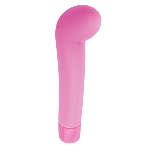 Silikónový vibrátor G-Pleasure Stym Pink so zväčšenou hlavičkou na stimuláciu bodu G