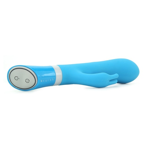 Drobný vodotesný klitorisový vibrátor v modrom prevedení.