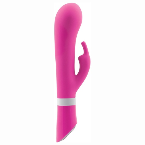 B Swish Bwild Deluxe Bunny - ružový vibrátor so stimulátorom klitorisu