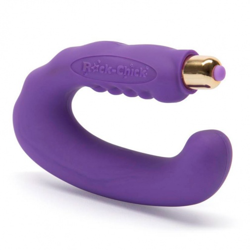 Rock Chick fialový silikónový vibrátor na klitoris a bod G