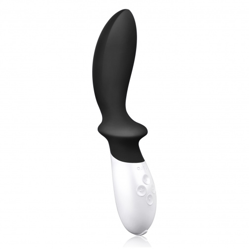 Nabíjateľný silikónový vibrátor Lelo Loki s jemne zakrivenou špičkou na cielenú stimuláciu pánskej prostaty.