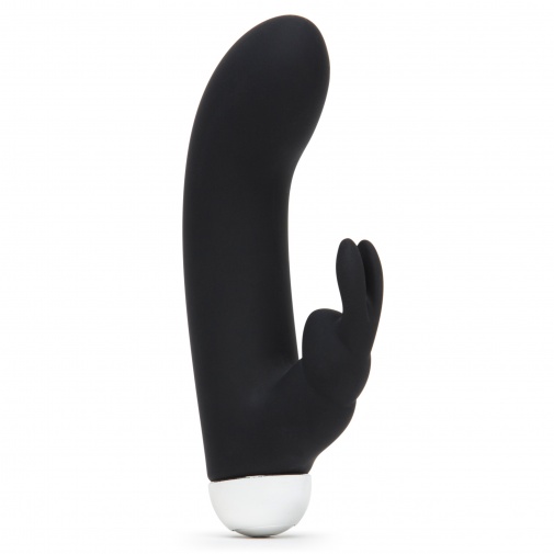 Kvalitný menší vibrátor zo stimulátorom klitorisu v tvare zajačika z prvotriedneho silikónu pre citlivé ženy.