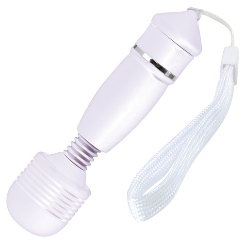 Malý biely masážny vibrátor na stimuláciu klitorisu či erotogénnych zón.