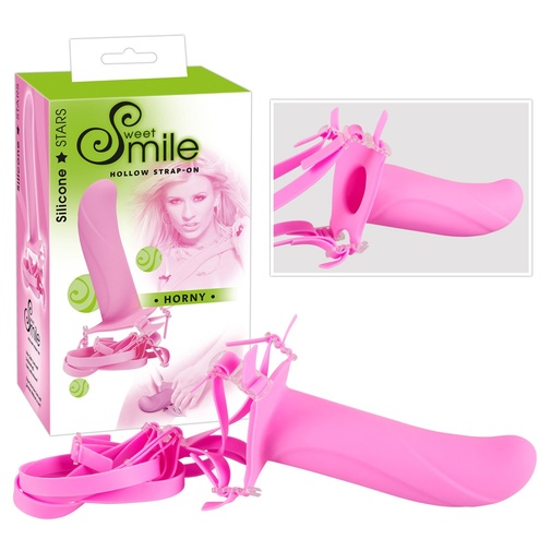 V balení Smile Horny dildo ružovej farby.