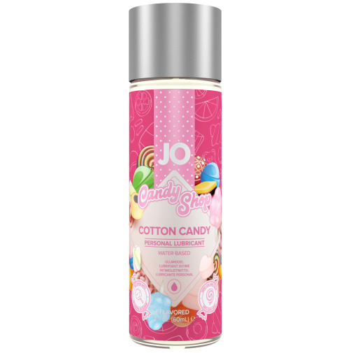 Lubrikačný gél Candy Shop Cotton Candy so sladkou vôňou a chuťou cukrovej vaty, ideálny na orálny sex. 