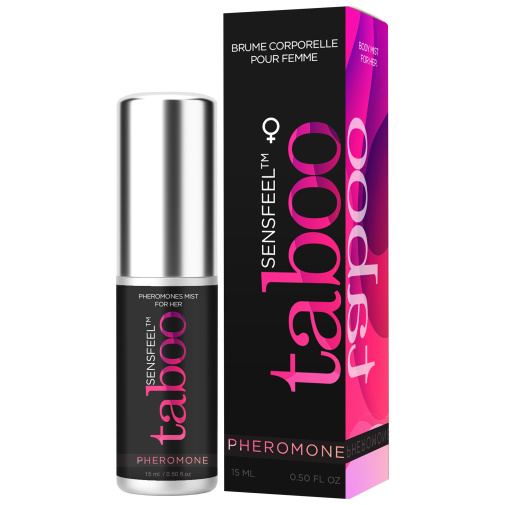Taboo Sensfeel feromónový spray pre ženy, minibalenie do kabelky