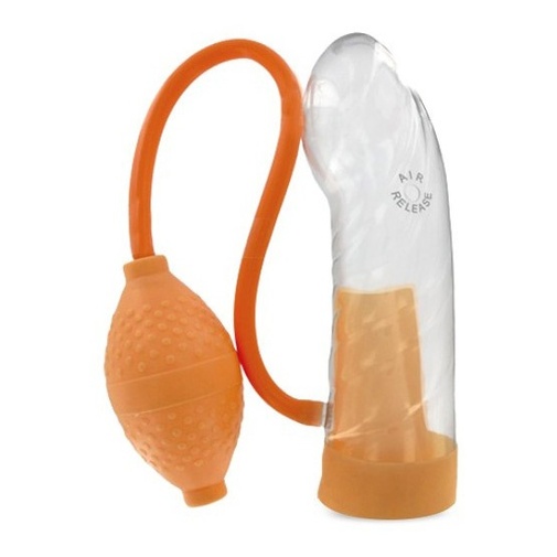 Základná vákuová pumpa v tvare penisu s nafukovacím balónikom v telovej farbe