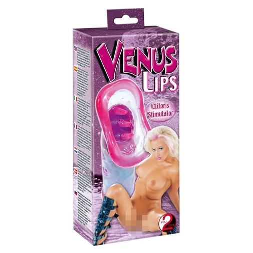V balení masážny prístroj na dráždenie klitorisu Venus Lips.