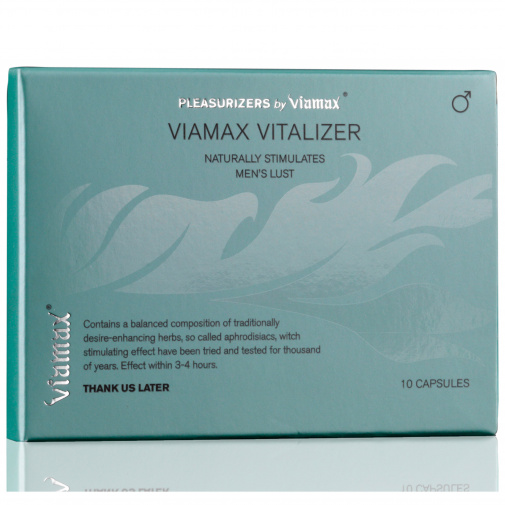 Tabletky Viamax Vitalizer s obsahom senovky gréckej na zlepšenie sexuálneho výkonu.