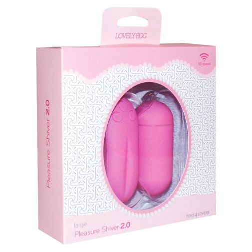 Vibračné ružové vajíčko s hladkým povrchom a diaľkovým ovládačom v peknom darčekovom balení.