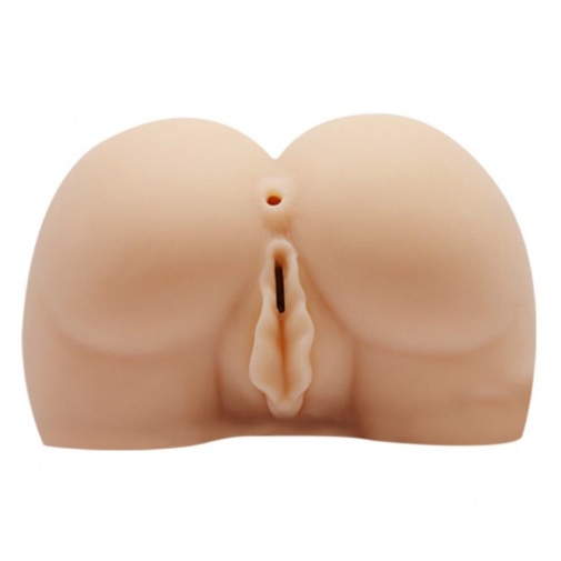 Vibračný realistický masturbátor ženského zadočku s vagínou v polohe odzadu.