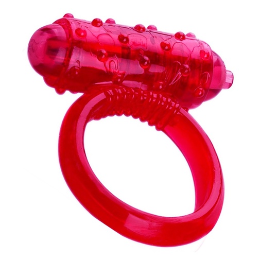 Malý vibračný erekčný krúžok ružovej farby na predĺženie erekcie.