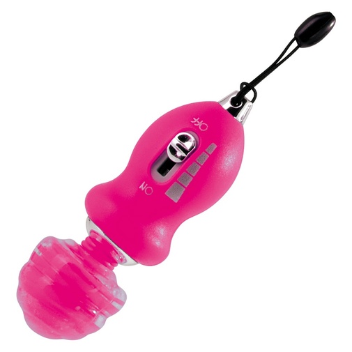 Mini vibračný stimulátor klitorisu, bradaviek či análu v ružovej farbe so silným motorčekom
