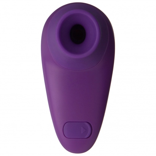 Malý bezdotykový stimulátor klitorisu Womanizer Starlet fialovej farby.