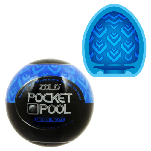 Pocket Pool stimulačná masturbačná násada modrá