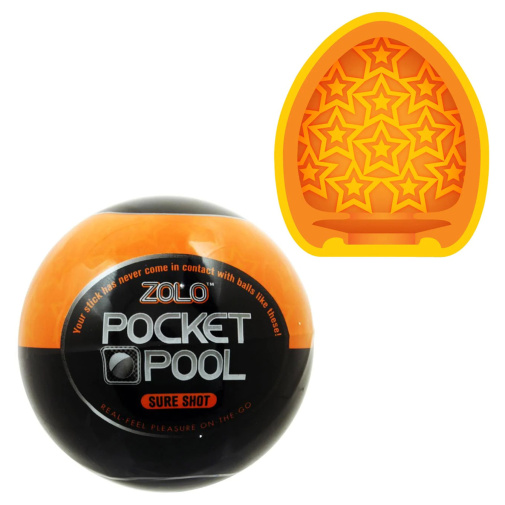 Pocket Pool stimulačná masturbačná násada oranžová