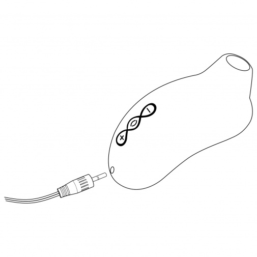 USB nabíjací  stimulátor na dráždenie klitorisu pomocou jeho sosania.