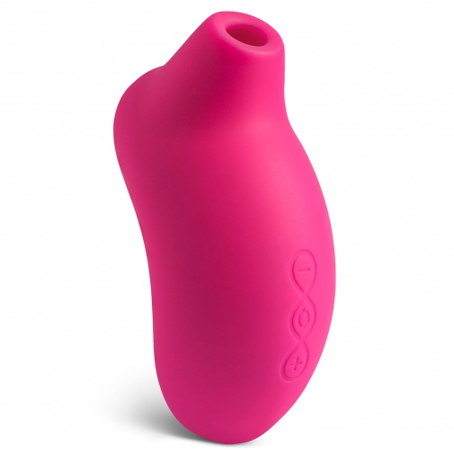 Luxusný nabíjatelný stimulátor klitorisu z vodotesného silikónu ružovej farby so silnými vibráciami pomocou zvukových vĺn Lelo Sona Classic Cerise.