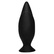 Čierny silikónový análny kolík s hodvábnym mäkkým povrchom.