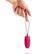 Kvalitné ružové hodvábne vibračné vajíčko zo silikónu s bezdrôtovým ovládaním a šnúrkou na vybratie.