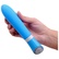 Hodvábny silikónový vibrátor modrej farby so šiestimi druhmi vibrácii.