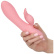 G-bod vibrátor so zajkom na klitoris v ružovej farbe.