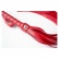 Bičík na plieskanie v červenenj farbe s dlhými šlahacími strapcami.