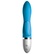 Modrý vibrátor z kvalitného silikónu, hladkým povrchom so stimulátorom klitorisu.