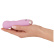 Silikónový mini vibrátor ružovej farby. 