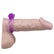 Základný, vibračný, fialový krúžok na predlženie erekcie s veľmi malými výstupkami nasadenými na penise.