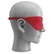Červená silikónová maska na oči s nastaviteľnými popruhmi.