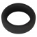 Erekčný krúžok zo silikónu čiernej farby s priemerným obvodom.
