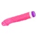 Ružový žilnatý realistický vibrátor s jemným zakriveným pre stimuláciu bodu G.