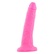Ružové ohybné dildo realistického tvaru s prísavkou.