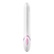 Pevný silikónový vibrátor nemeckej kvality  s perfektným spracovaním v bielo ružovej farbe.