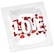 Kusové balenie kondómu s bielym nápisom LOVE a srdiečkami.