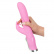 Silikónový vibrátor Smile ružovej farby s rotačnou jemne zaoblenou špičkou a stimulátorom klitorisu v tvare zajačika. 