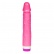 Ohybný vibrátor s výrazným žaluďom ružovej farby s multirýchlostnými vibráciami.