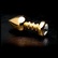 Luxusný zlatý análny kolík s hladkou špičkou a diamantovým zakončením.