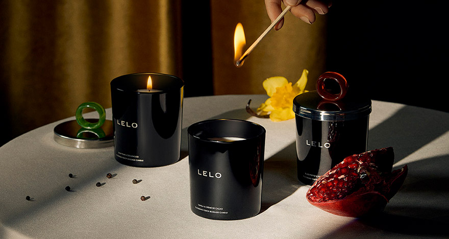 Masážna sviečka značky LELO.